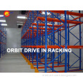 Orbit Drive in Warehouse Shelving with High Storage Position